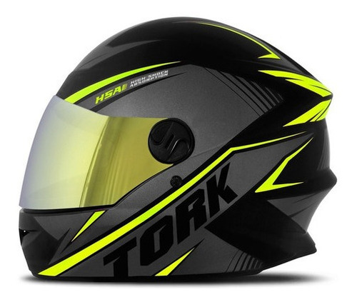 Capacete Pro Tork R8 Viseira Iridium Dourada