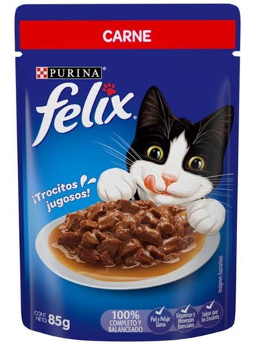 Sachet Felix Sensación Carne Salsa 6 Unidades