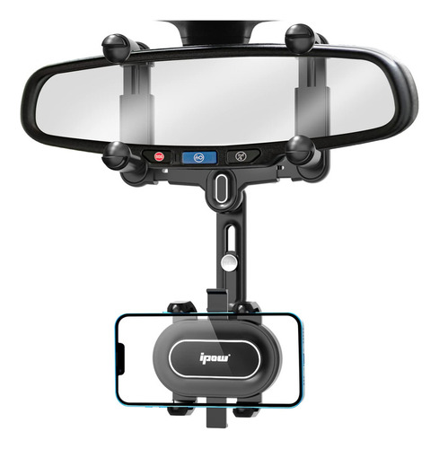 Ipow Soporte Para Teléfono Con Espejo Retrovisor Grande Par