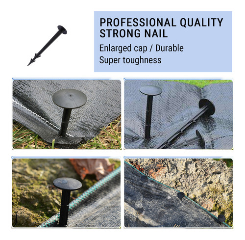 Grapas De Plástico Para Césped W Garden Stakes