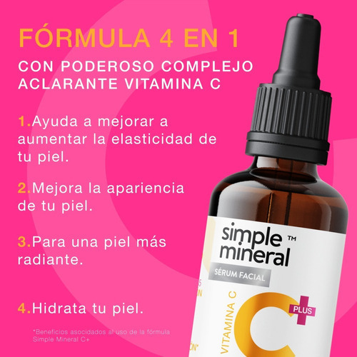 Imagen 6 de 7 de Serum Vitamina C Ácido Hialurónico Colágeno Rosa Mosqueta Tipo De Piel Todo Tipo De Piel