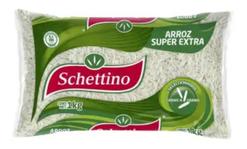 Arroz Schettino Super Extra Grano Largo 5 Pack 1 Kg C/u
