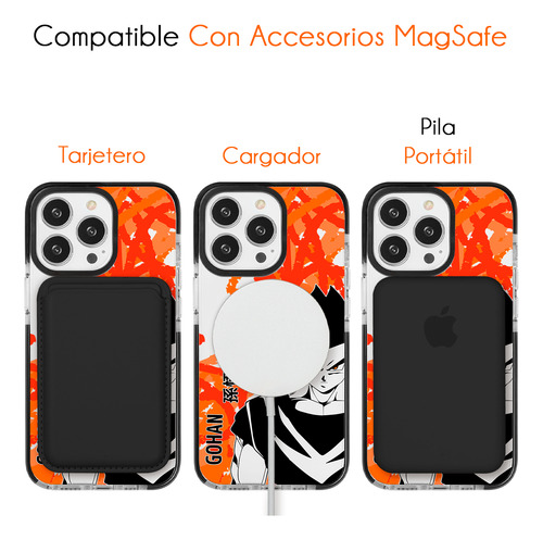 Funda Para iPhone Magsafe Dragon Ball Z Gohan Antigolpes