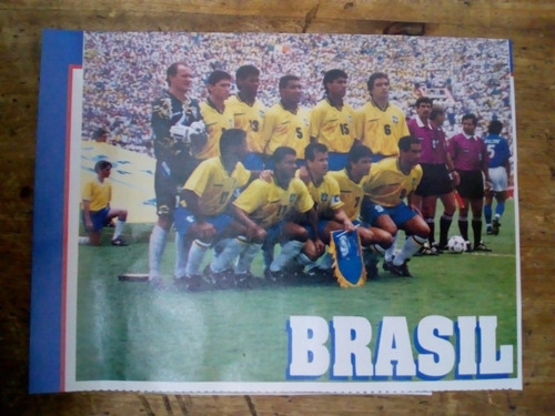 Recorte Selección De Fútbol Brasil Mundial Estados Unidos 94