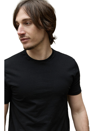 Remera Algodón Con Lycra Hombre Confort Silm Fit Marc Marie