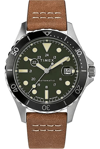 Timex 1.614 In Navi Xl Automático Cuero, 1.614 In Navi Xl