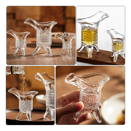1 Juego De Dispensador De Vasos De Vidrio Con Diseño Retro,