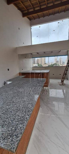 Cobertura Com 2 Dormitórios À Venda, 98 M² Por R$ 600.000 - Campestre - Santo André/sp - Co4333