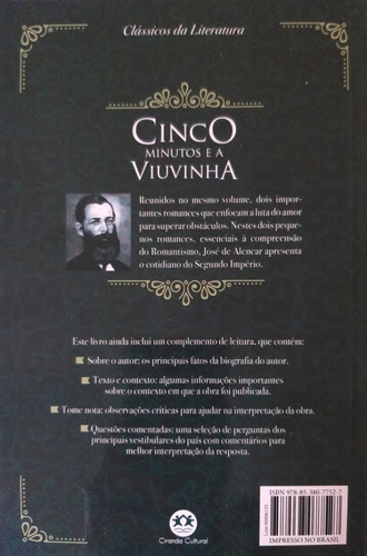 Imagem 3 de 4 de Livro Cinco Minutos E A Viuvinha José De Alencar T. Integral