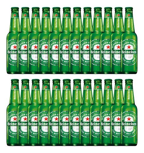 Cerveja Heineken - Long Neck De 330ml - Pack Com 48 Unidades