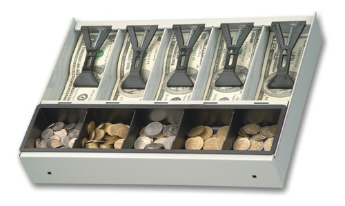 Cajon Lipari 5 Divisiones Moneda Billete Ideal Para Colocar Dentro Gavetas Y Registradoras