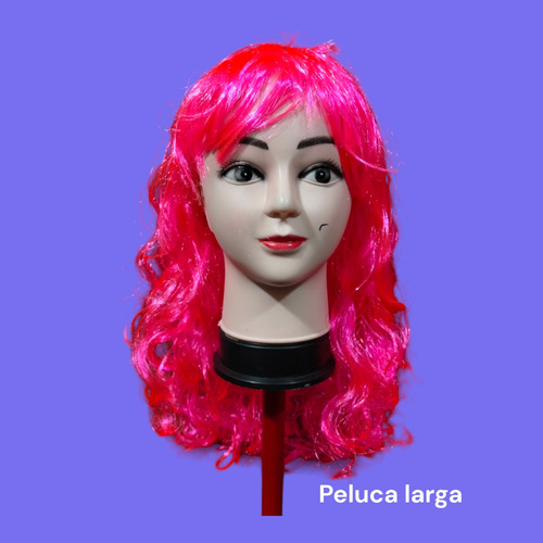 5 Pelucas Para Fiestas Batucadas Largas Económicas Fucsia