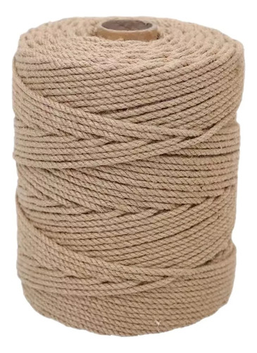 Cordón Algodón Retorcido Macramé 3-10 Mm For Natur