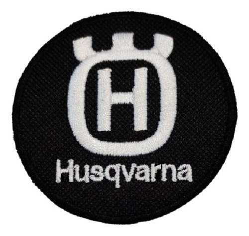 Parche Aplique Bordado Termoadhesivo Moto Husqvarna 8 Cms.