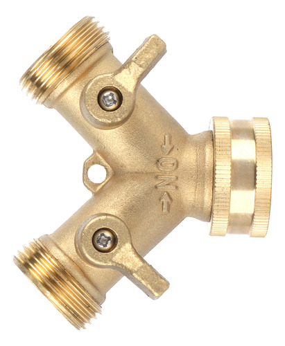 Conector De Manguera De Latón Con Divisor De Manguera De 2 V