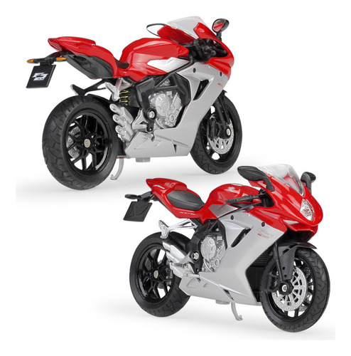 Welly Agusta Mv F3 800 Simulación Aleación Moto Modelo 1:18