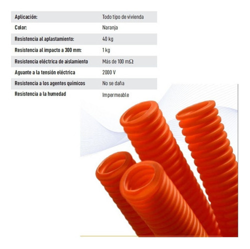 Poliducto Flexible Reforzado Konect Sin Guia 1/2'' X 100mts