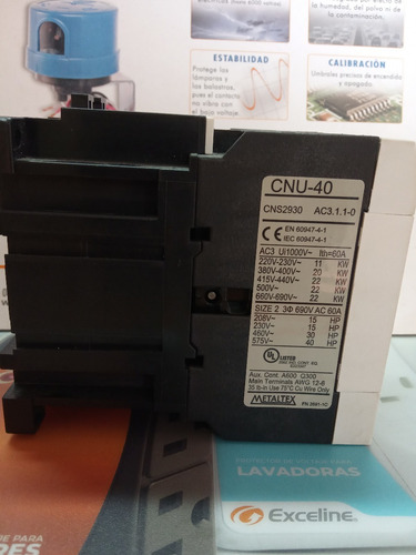 Contactor 40amp Bobina 220v Metaltex