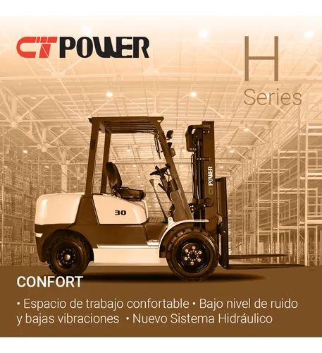Autoelevador Ct Power Serie H Fd30 Diesel 3tn