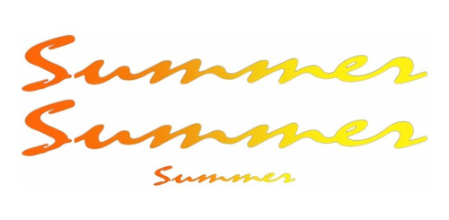 Kit Adesivo Saveiro Summer Resinado Kit Faixa Emblema Sumr