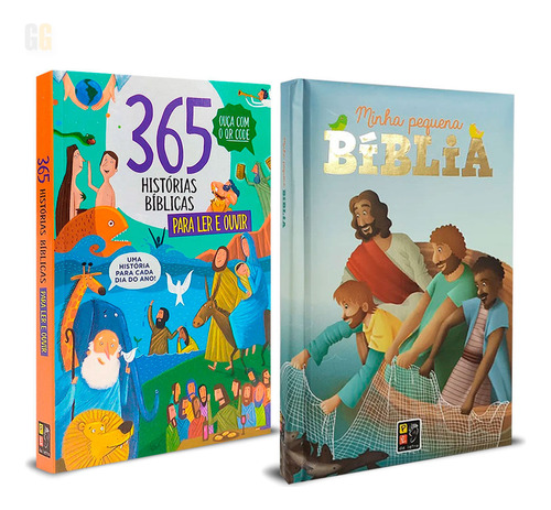 365 Histórias Bíblicas Para Ler E Ouvir - Com Qr Code + Minha Pequena Bíblia | Capa Dura