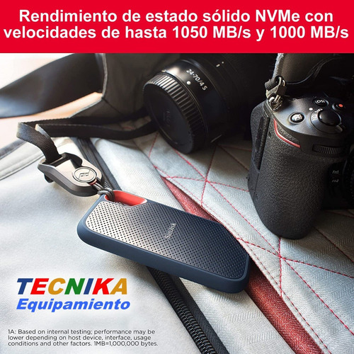 Imagen 4 de 8 de Disco Solido Ssd Externo Sandisk Extreme 2tb 1050mb/s Usb-c