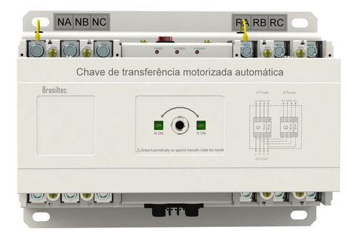 Kit C/2 Chave De Transferência Automática 250a 3 Polos