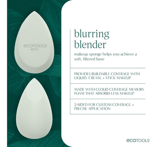 Ecotools Blurring Blender - Esponja De Maquillaje Para Piel