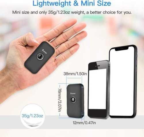 Eyoyo Mini Bluetooth 2d Barcode Scanner, 3 Em 1 Usb Bar Cod