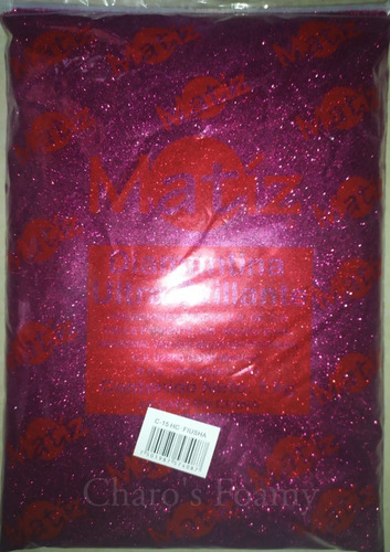 Diamantina Metálica 5 Kg Marca Matiz Diamantina Para Manuali Color Fucsia