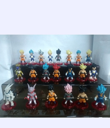 Muñecos Dragón Ball Súper Goku Vegeta Freezer Set X21 +envío