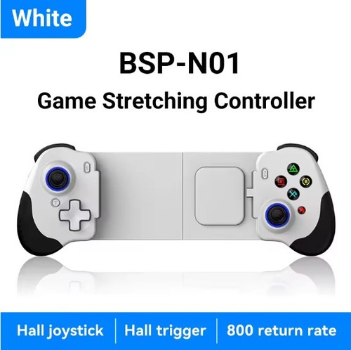 Gamepad Bsp-n01 Com Fio Joystick Gatilho Hall Android Ios Branco