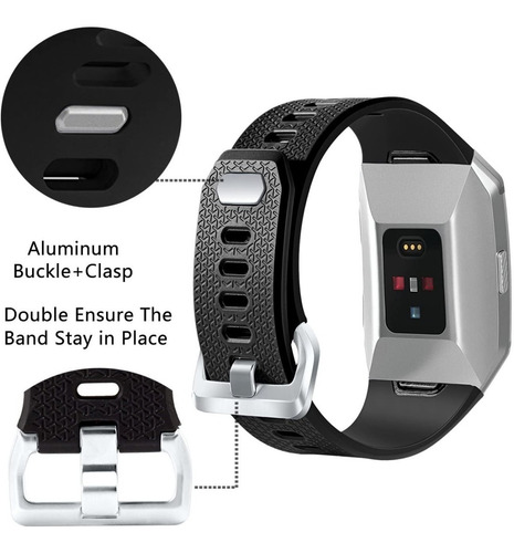 Imagen 2 de 6 de 3 Mallas Para Reloj Fitbit Ionic / Talle Large