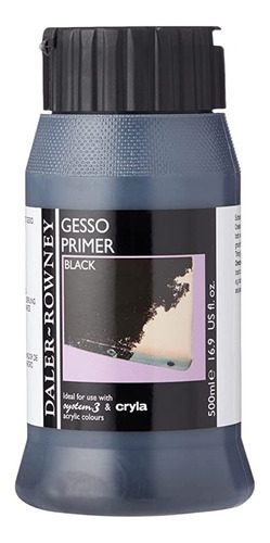 Gesso Imprimador Negro Acrílico Lienzo Daler Rowney 500ml