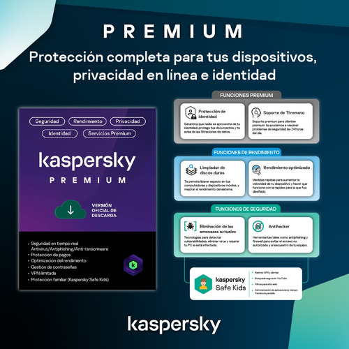 Imagen 4 de 4 de Kaspersky Antivirus Premium 3 Dispositivos Por 1 Año