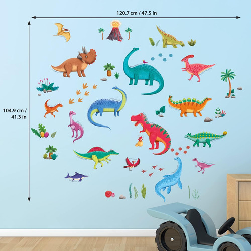 Decrowall Dslarge Dinosaur Decalas De Pared Pegatinas Para N