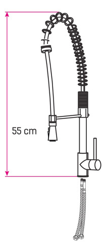 Llave De Cocina Monomando Viterbo