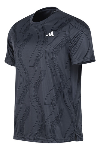 Remera De Tenis adidas Club Graphic Gris Solo Deportes