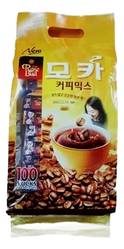 Café Coreano Rosebud Mocha 100 Sobres 12g C/u