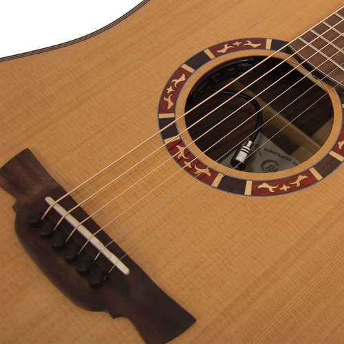 Violão Elétrico Folk Aço Tampo Sólido Crafter D-18ce Pro Cor Natural
