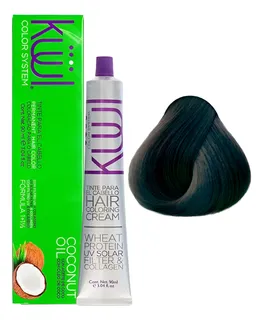Tinte Kuul Tono 1a Negro Azulado 90ml + Peroxido 20 Vol