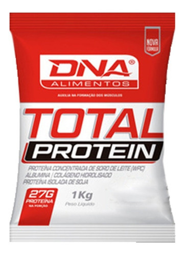 Total Protein Dna Refil 1kg Sabor Morango