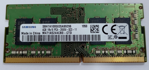 Memoria Ram Samsung 4gb Ddr4 2666v So-dimm 