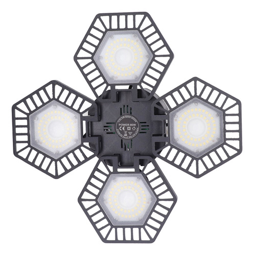 Garaje Led Plegable, Blanco Frío, 80 W, 4 Paneles De 90 Grad