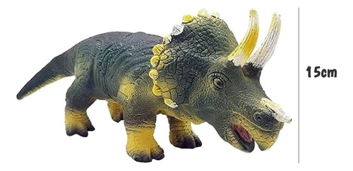 Figura Triceratops Dinossauro De Vinil 15 Cm Db Play