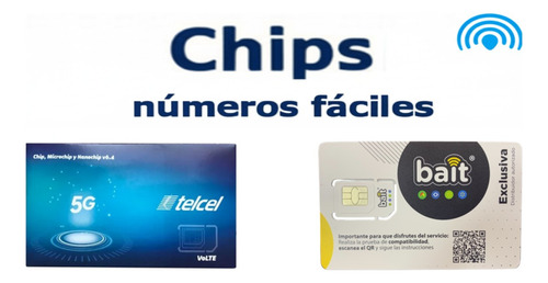 Chip Telcel O Bait Numero Facil Lada Toluca