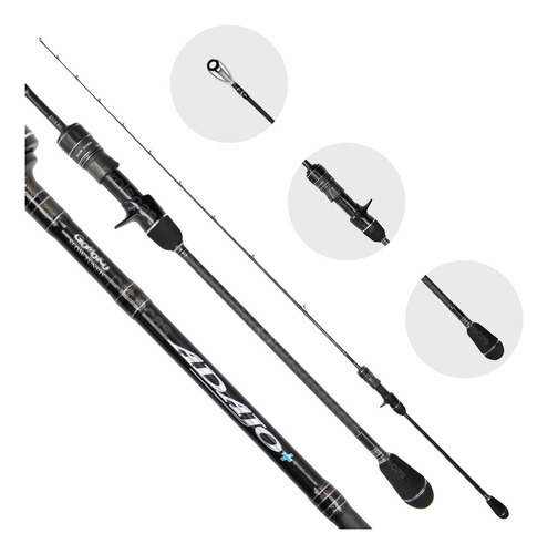 Vara Carretilha Storm Gomoku Adajo 6´3 Pe 4 Slow Jig 500g