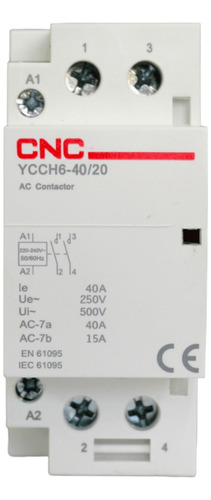 Contactor Modular 2p 40a Bobina 220v 2no Cnc
