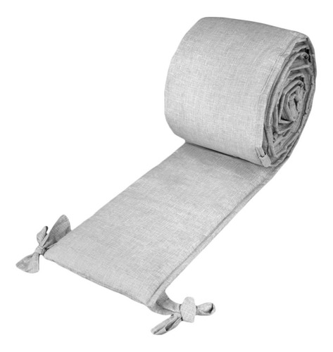 Bumper Ó Protector Para Cama Cuna(95x140)-100% Algodón- Nap Percal Gris Gris