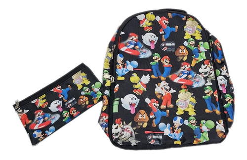 Morral Juego Mario Bross Video Juego Maleta